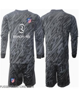Günstige Atletico Madrid Torwart Heimtrikotsatz Kinder 2024-25 Langarm (+ Kurze Hosen)